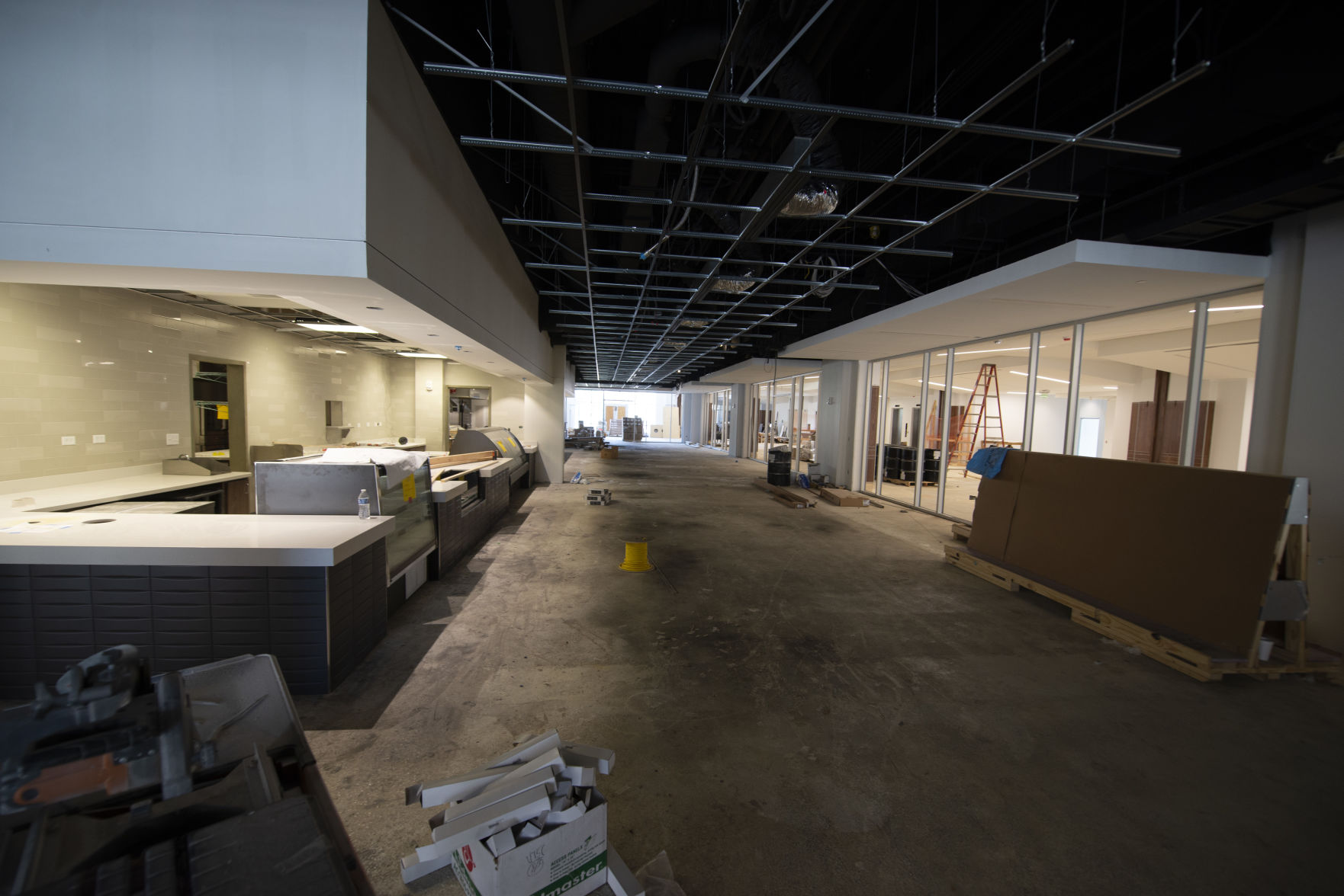 Food court area, UT Student Union Tour - August 7, 2018